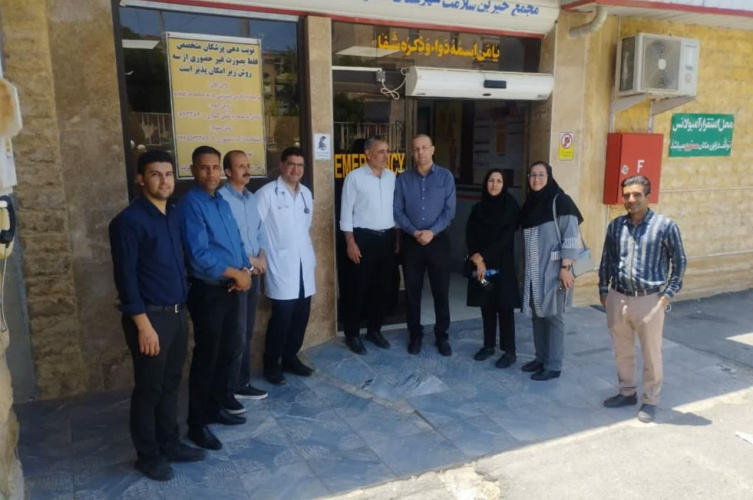 پایش اجرای نظام ارجاع الکترونیک در شهرستان آشتیان با حضور گروه گسترش معاونت بهداشت